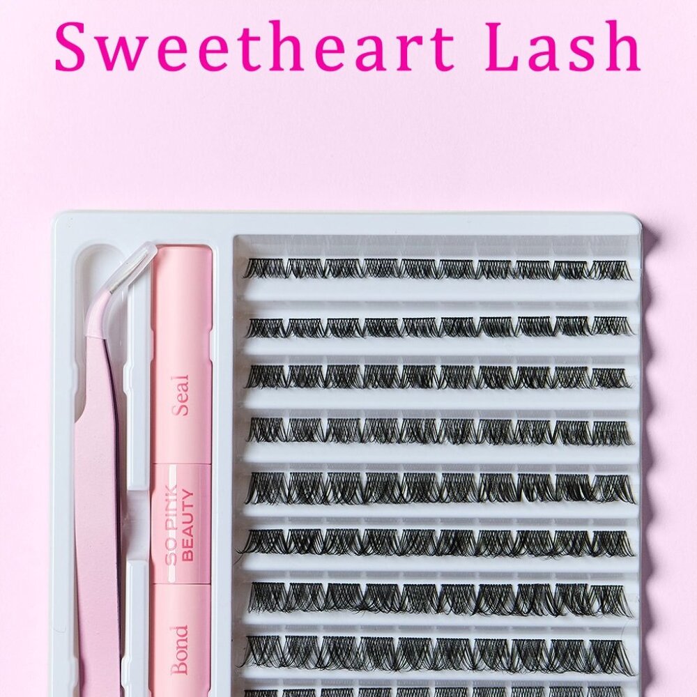 SO PINK BEAUTY Faux Mink Eyelashes Cluster (Sweetheart Lash)
